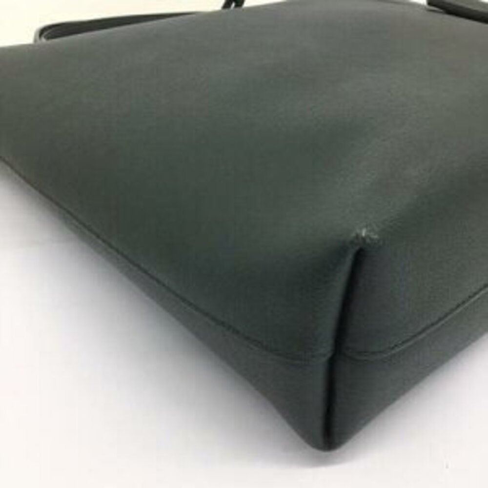 SAINT LAURENT Tote Bag Shoulder Leather Khaki Green - Picture 13 of 15